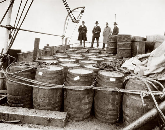 Barrel Seizure : 11x14 Unframed Poster- Vintage 1920s Retro Photos for Speakeasy & Bootleggers- Prohibition Era Bar Black & White Photography, Antique Historical Prints, Modern Lounge & Home Bar Décor