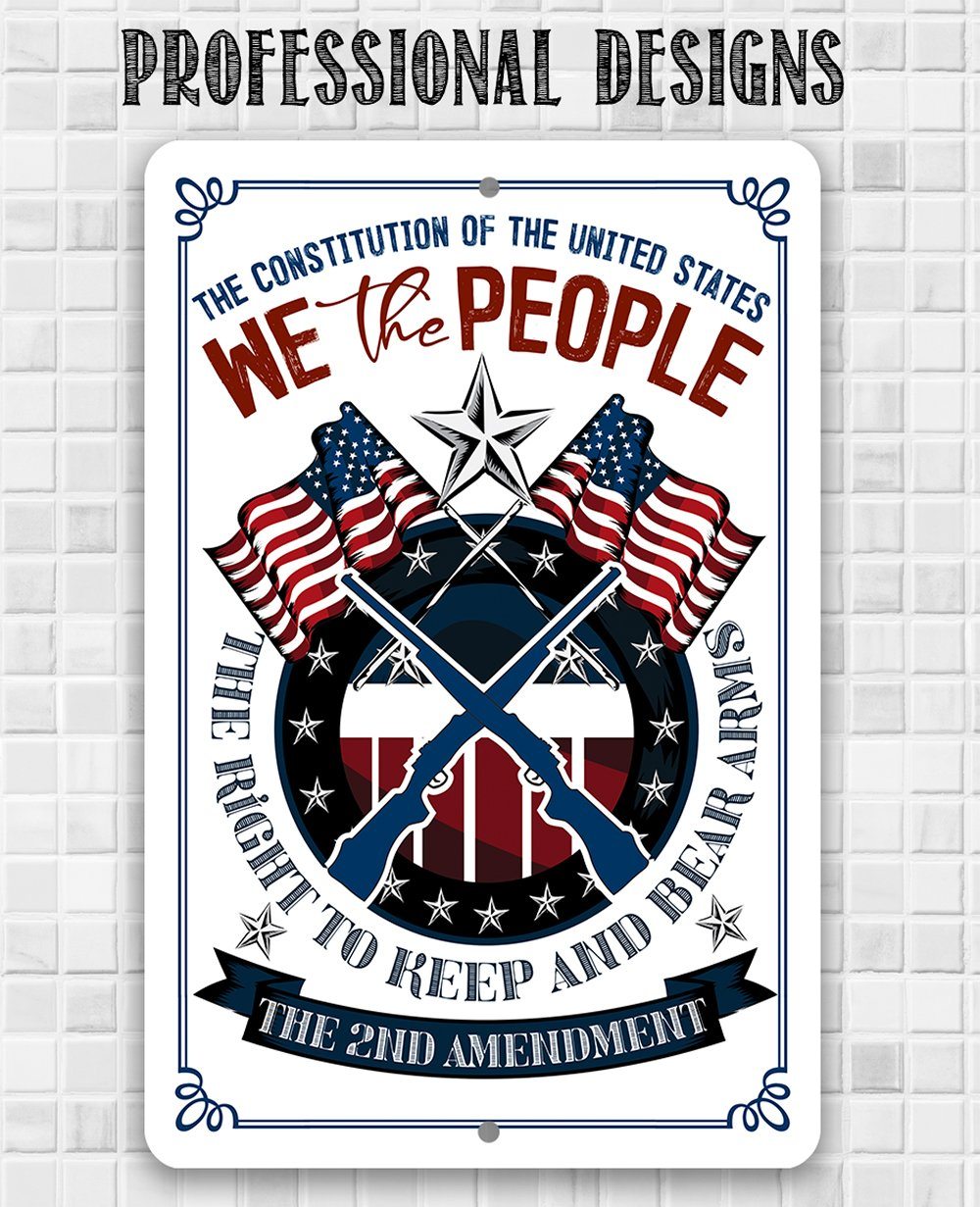 2nd Amendment - Metal Sign | Lone Star Art.