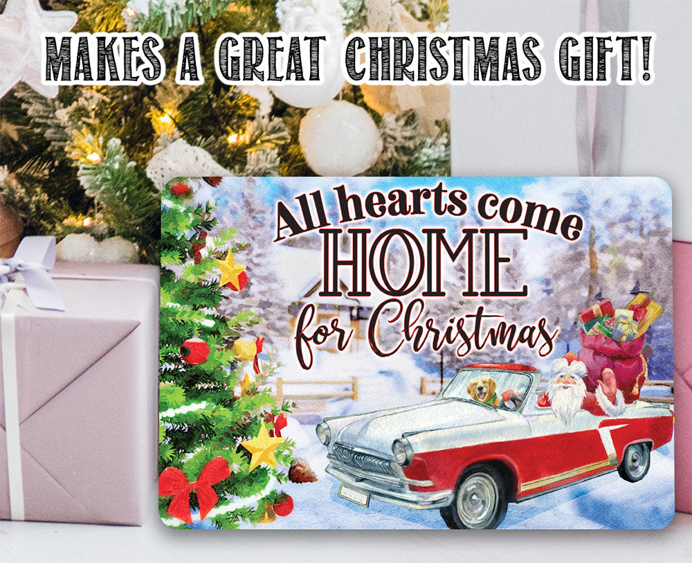 All Hearts Come Home For Christmas - Metal Sign Metal Sign Lone Star Art 