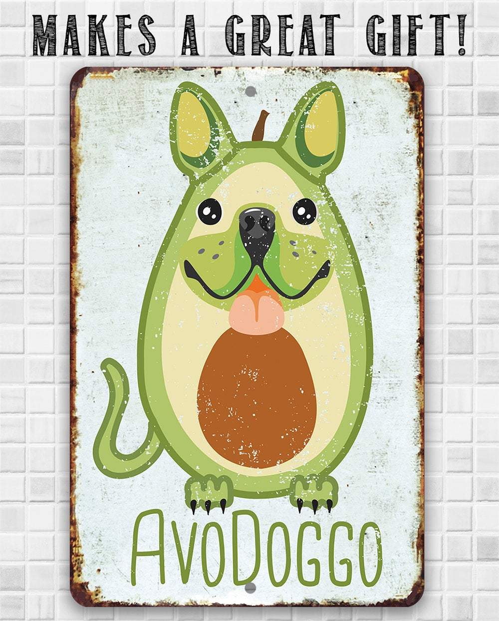 Avodoggo Cute - Metal Sign | Lone Star Art.