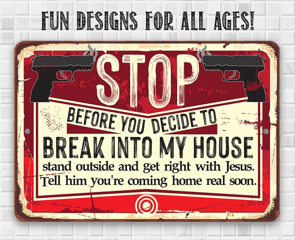 Before You Decide - Metal Sign | Lone Star Art.