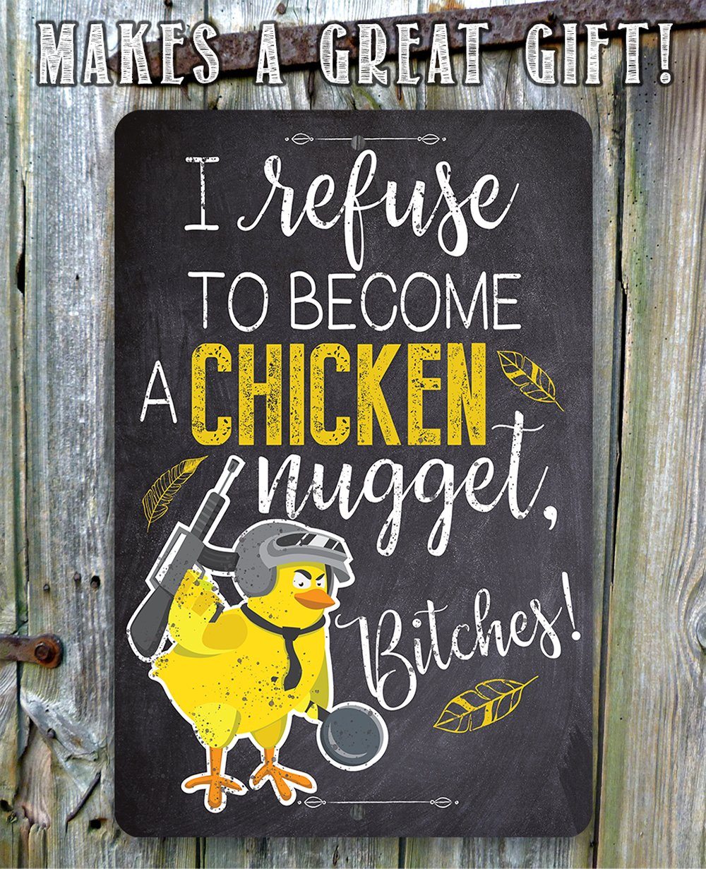 Chicken Nugget - Metal Sign | Lone Star Art.