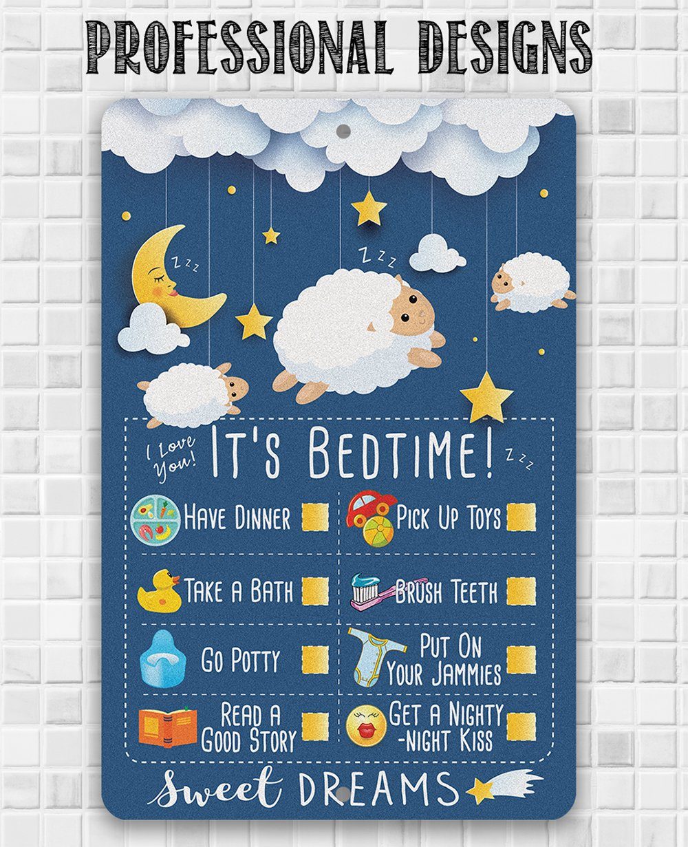 Child Bedtime - Metal Sign | Lone Star Art.