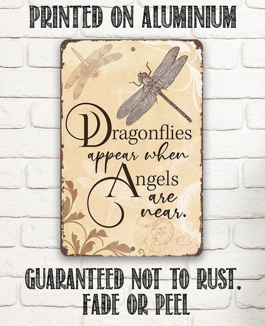 Dragonflies Appear - Metal Sign | Lone Star Art.