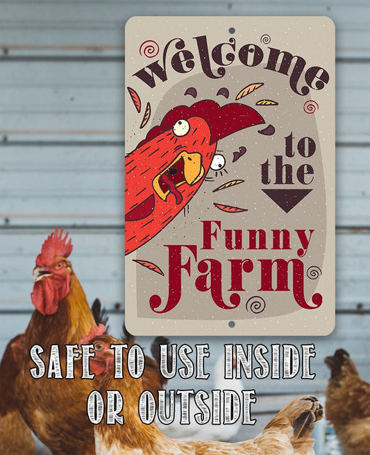 Funny Farm - Metal Sign | Lone Star Art.