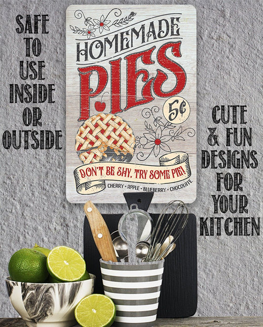 Homemade Pies - Metal Sign | Lone Star Art.