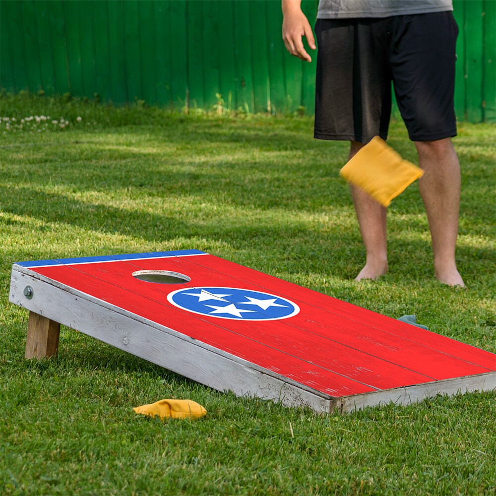 Set of 2 Corn Hole Decal, Tennessee State Football Tailgating Board Wrap, Professional Vinyl Cover Sticker, More to Choose From This Shop