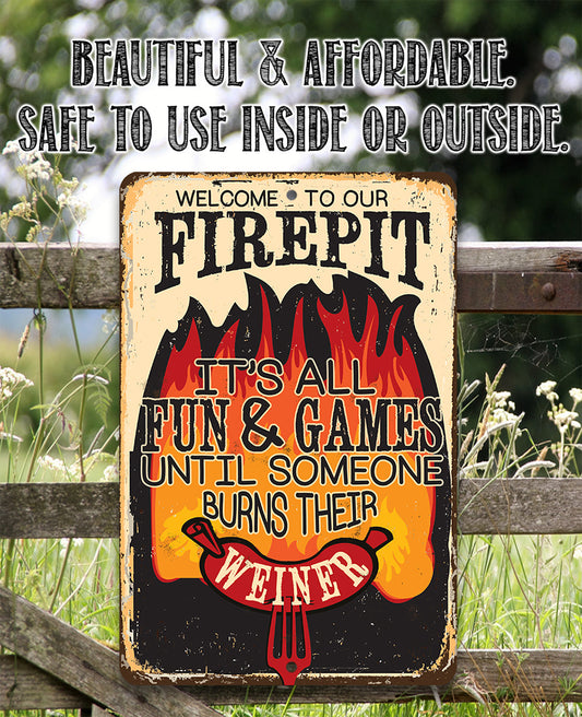 It's All Fun and Games - Metal Sign Metal Sign Lone Star Art