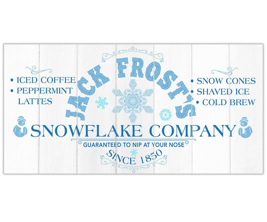 Jack Frost Snowflake Co - Canvas | Lone Star Art.