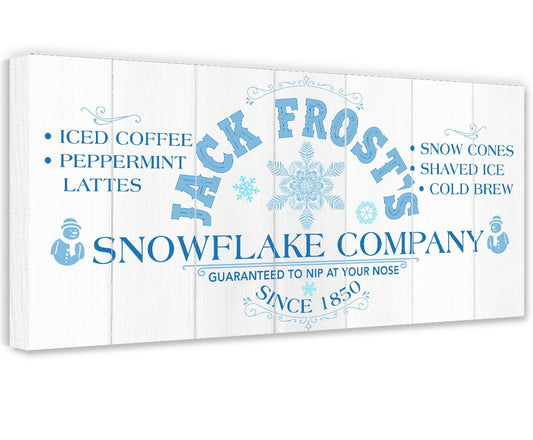 Jack Frost Snowflake Co - Canvas | Lone Star Art.