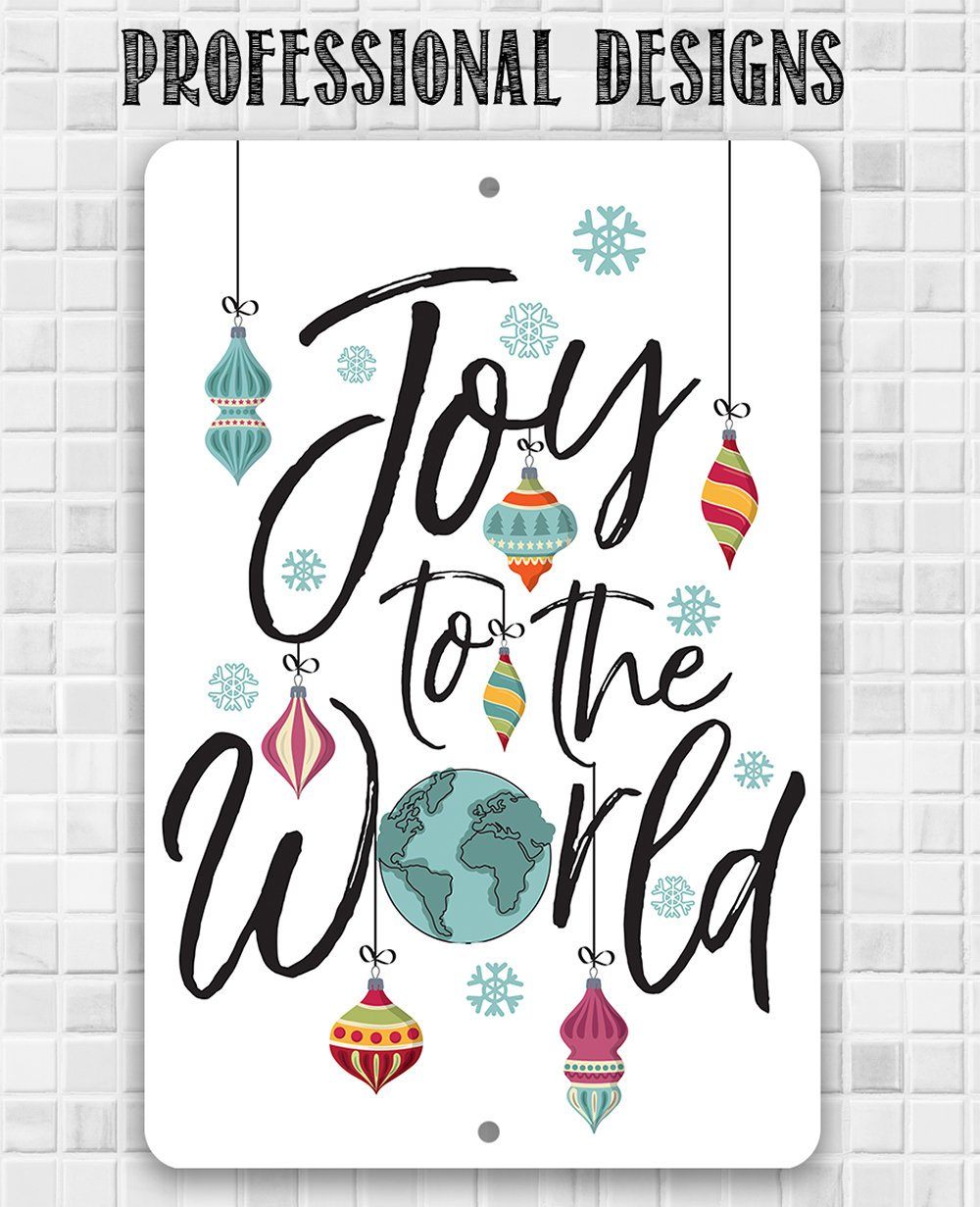Joy To The World - Metal Sign | Lone Star Art.