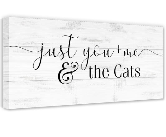 Just You and Me and The Cats - Canvas | Lone Star Art.