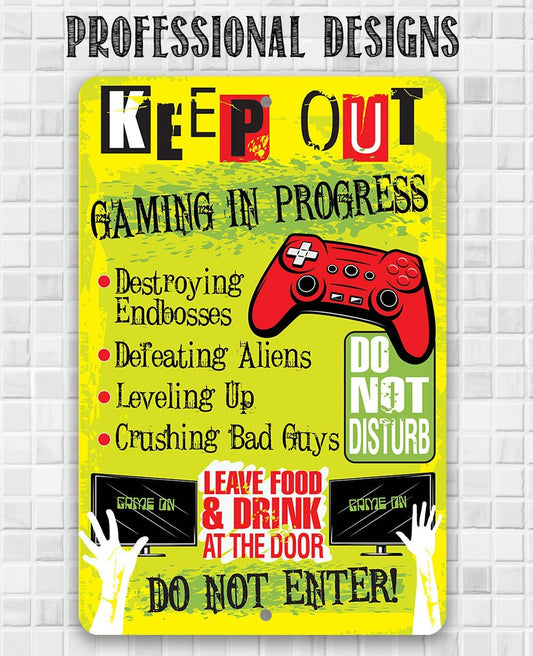 Keep Out Gamer - Metal Sign | Lone Star Art.
