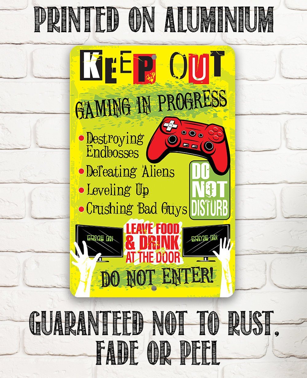 Keep Out Gamer - Metal Sign | Lone Star Art.