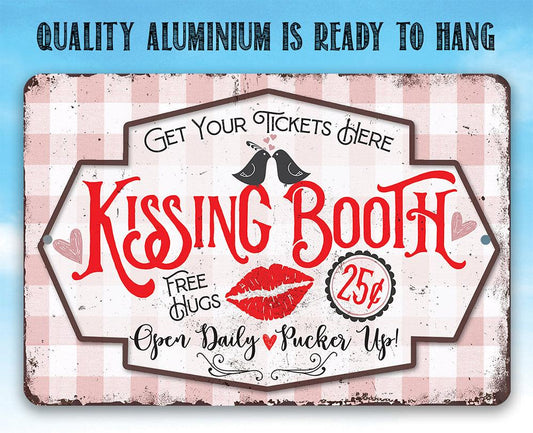 Kissing Booth - Metal Sign | Lone Star Art.
