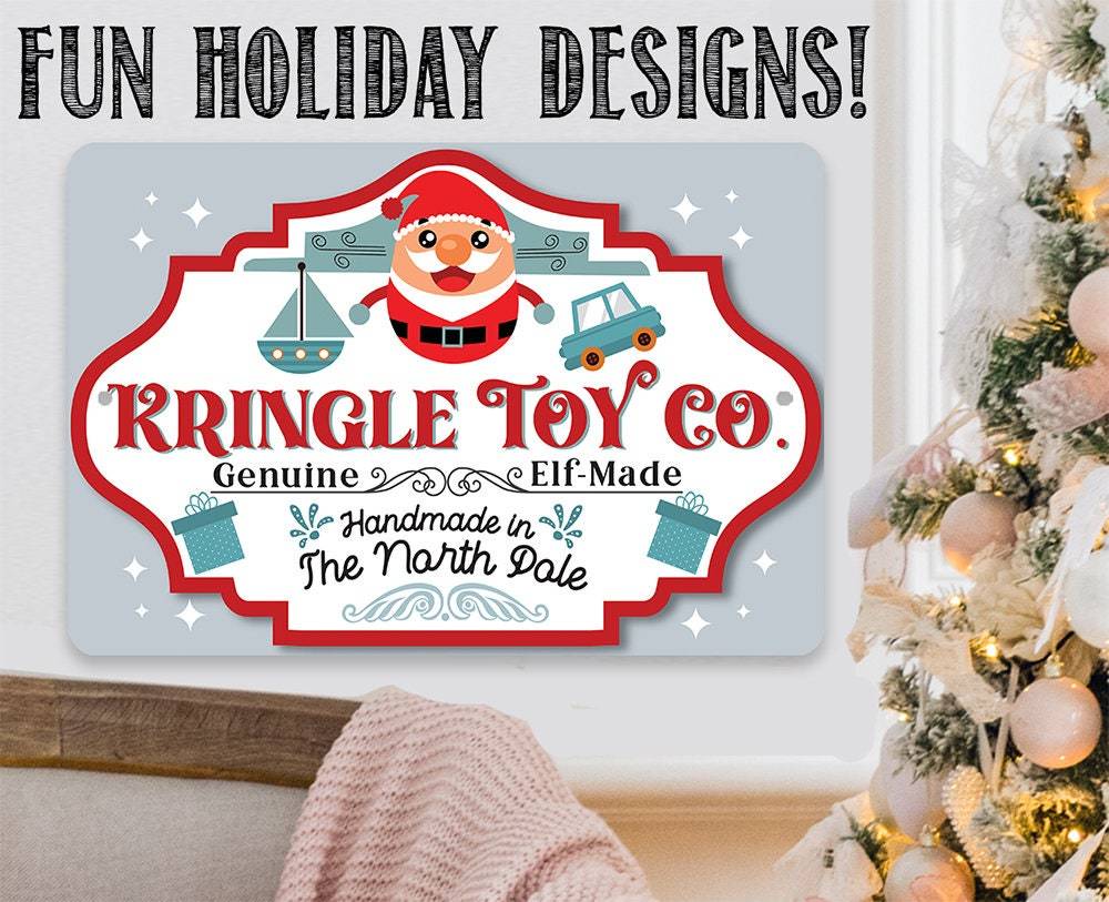 Kringle Toy Company - Metal Sign | Lone Star Art.