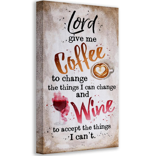 Lord,Give Me Coffee - Canvas | Lone Star Art.