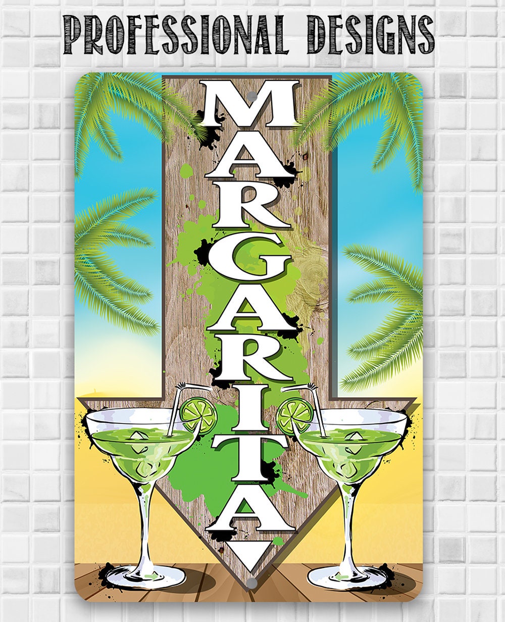 Margarita Directional -Metal Sign Metal Sign Lone Star Art