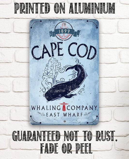 Cape Cod Whaling Company - Metal Sign | Lone Star Art.