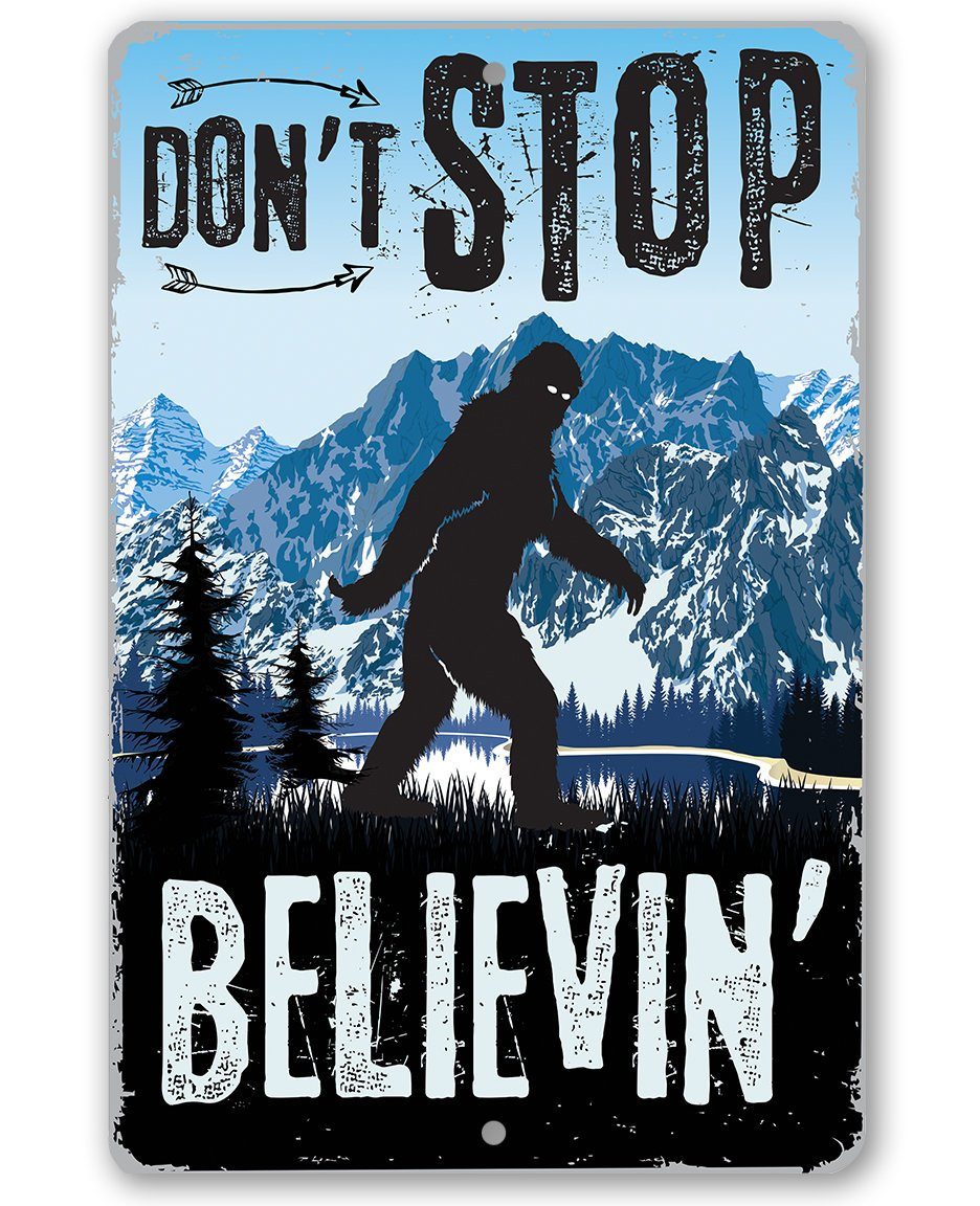 Don't Stop Believing - Metal Sign | Lone Star Art.