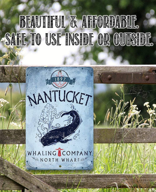 Nantucket Whaling Company - Metal Sign | Lone Star Art.