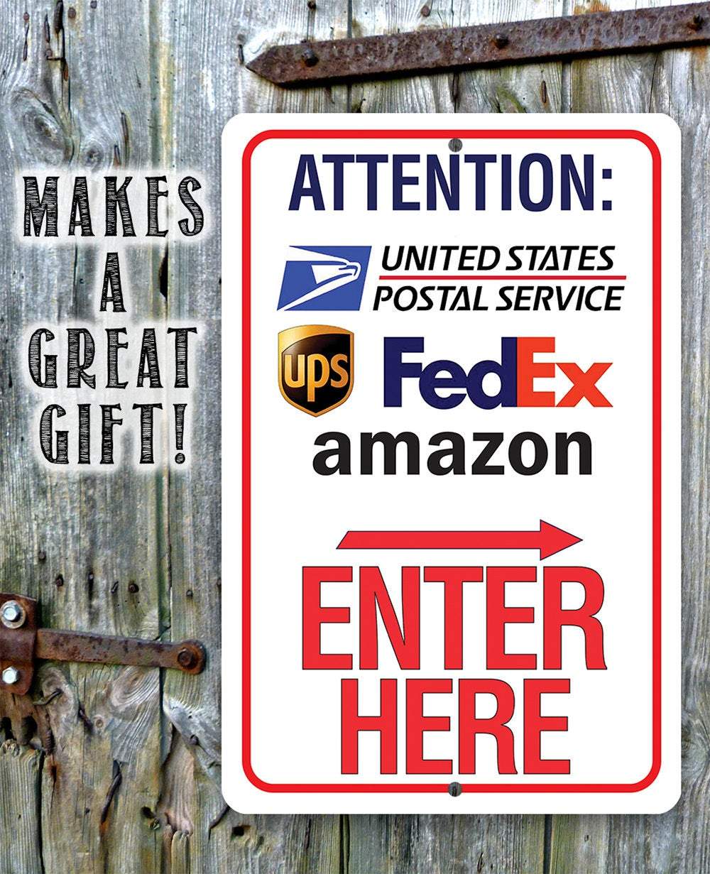 Postal Sign - Metal Sign | Lone Star Art.