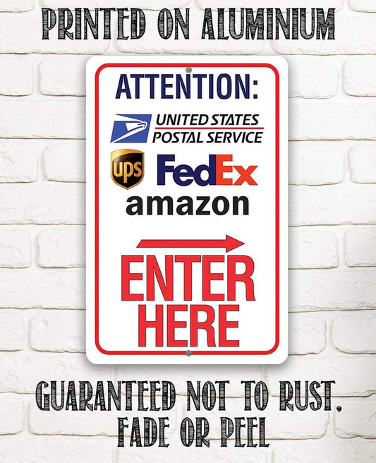 Postal Sign - Metal Sign | Lone Star Art.