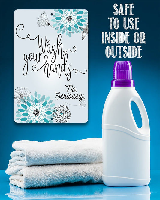 Wash Your Hands - Metal Sign | Lone Star Art.