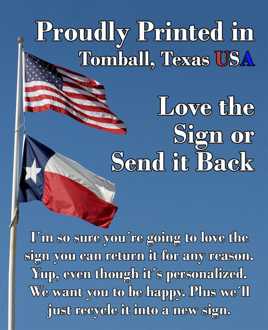 We Stand For Our Nation's Flag and Anthem - Metal Sign | Lone Star Art.