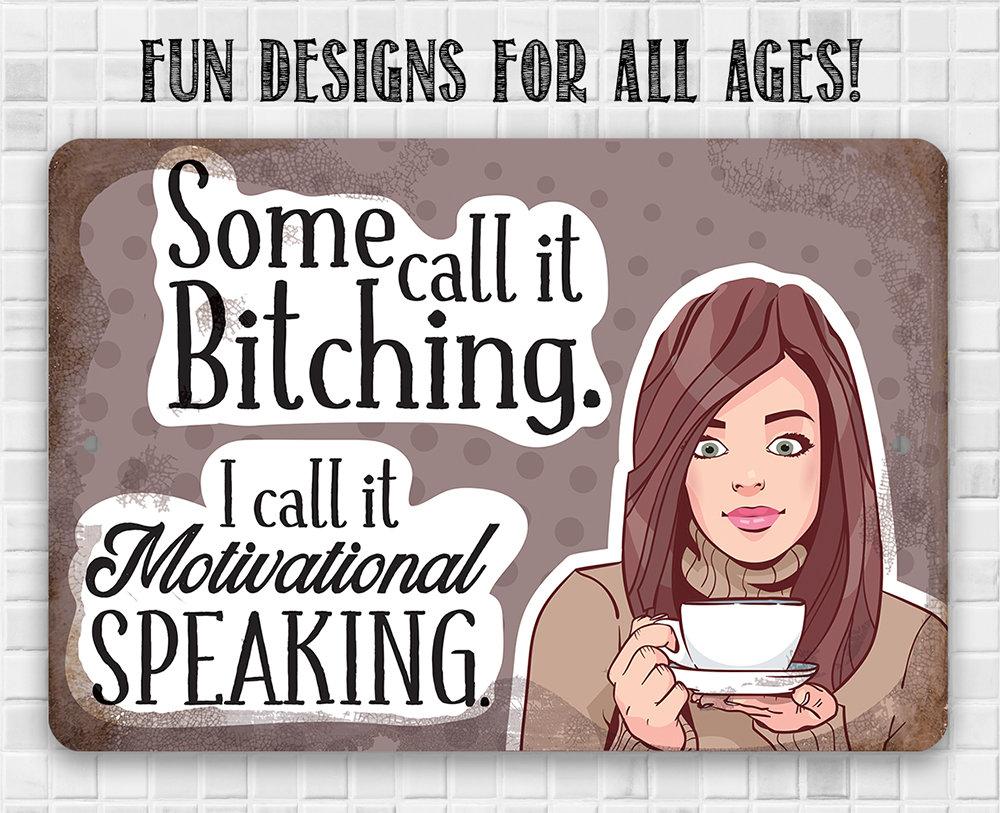 Motivational Speaking - Metal Sign | Lone Star Art.