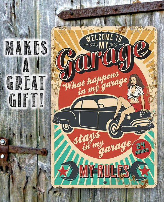 My Garage My Rules - Metal Sign | Lone Star Art.