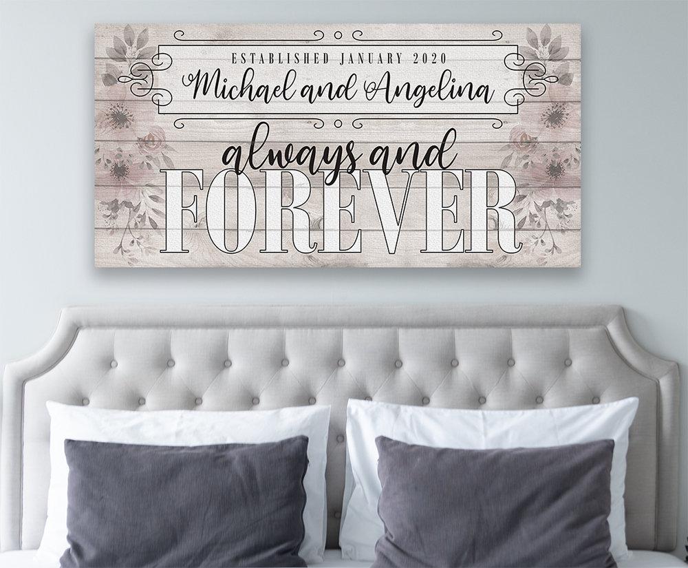 Personalized - Always and Forever - Canvas | Lone Star Art.
