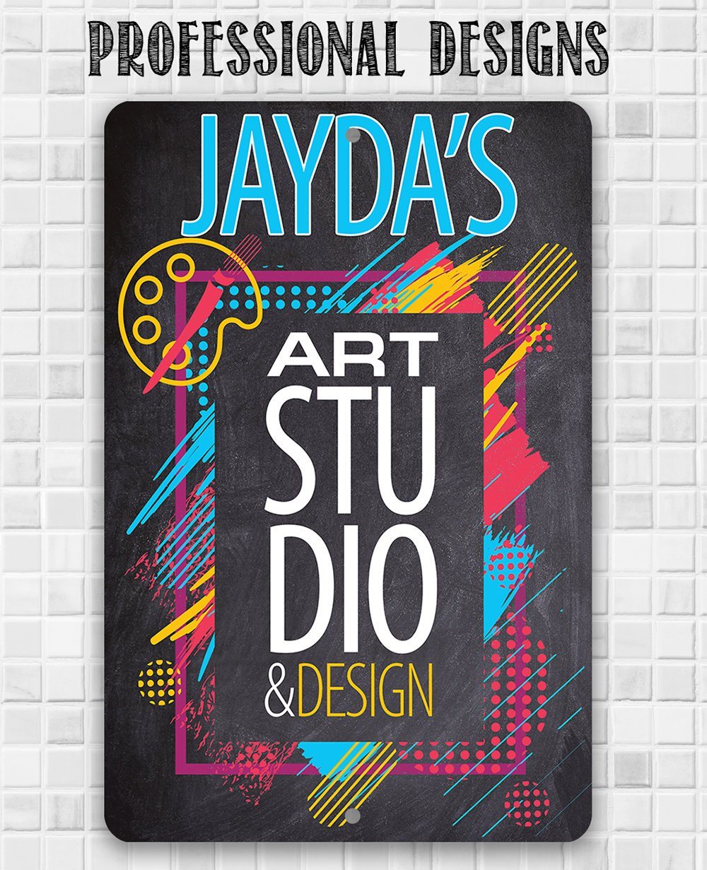 Personalized - Art Studio - Metal Sign | Lone Star Art.