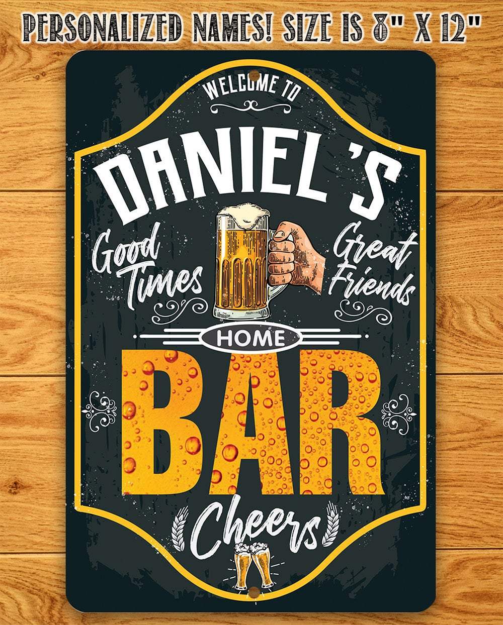 Personalized - Bar - Metal Sign | Lone Star Art.