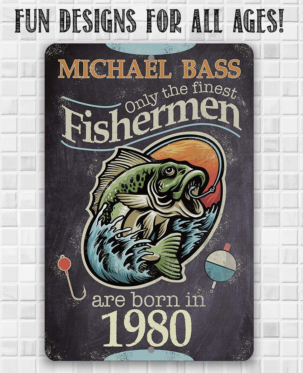 Personalized - Finest Fishermen - Metal Sign | Lone Star Art.