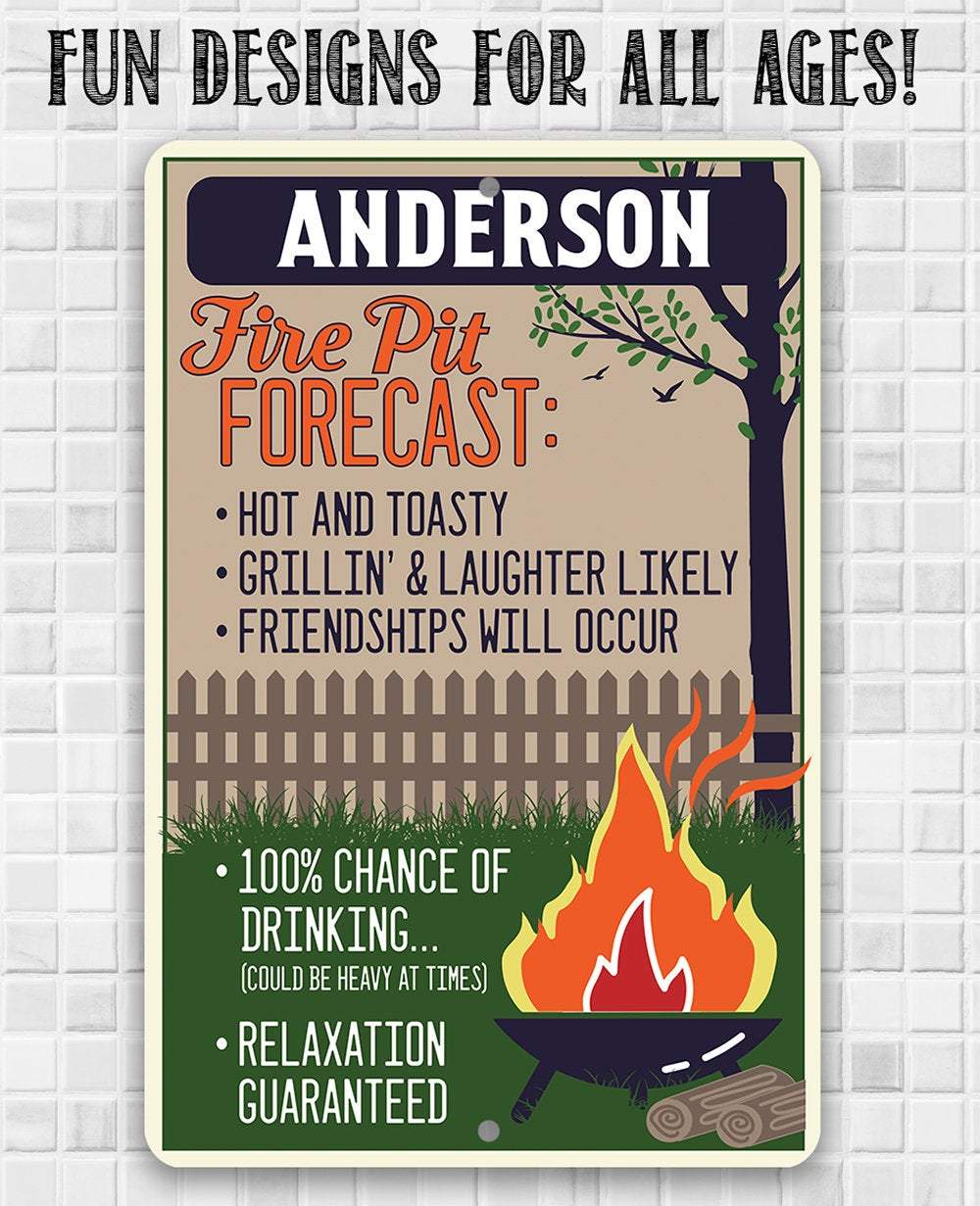 Personalized - Firepit - Metal Sign | Lone Star Art.