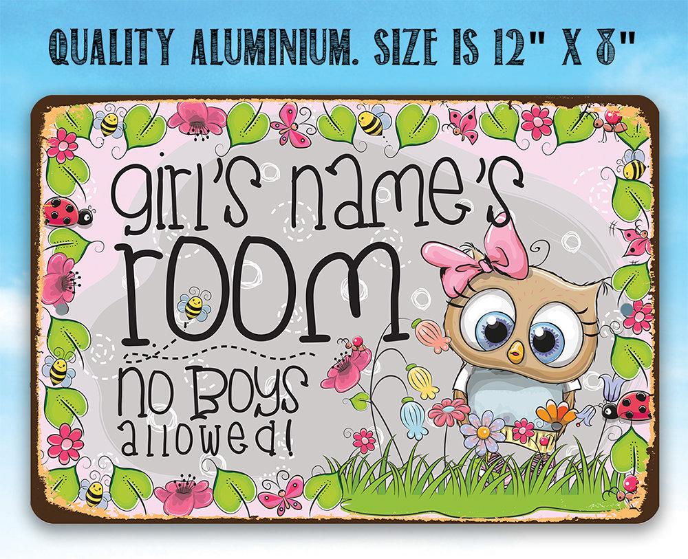 Personalized - Girl's Room - Metal Sign | Lone Star Art.