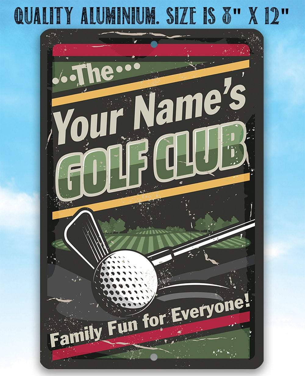 Personalized - Golf Club - Metal Sign | Lone Star Art.