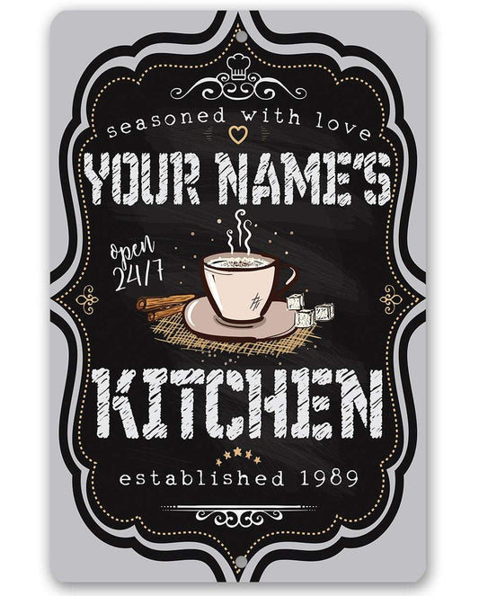 Personalized - Kitchen Sign - Metal Sign | Lone Star Art.