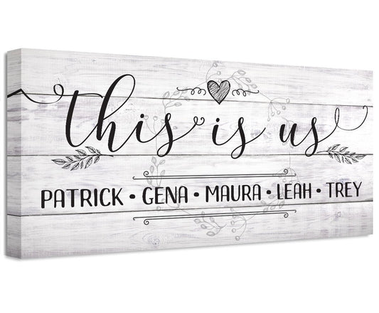 Personalized - This Is Us - Canvas | Lone Star Art.