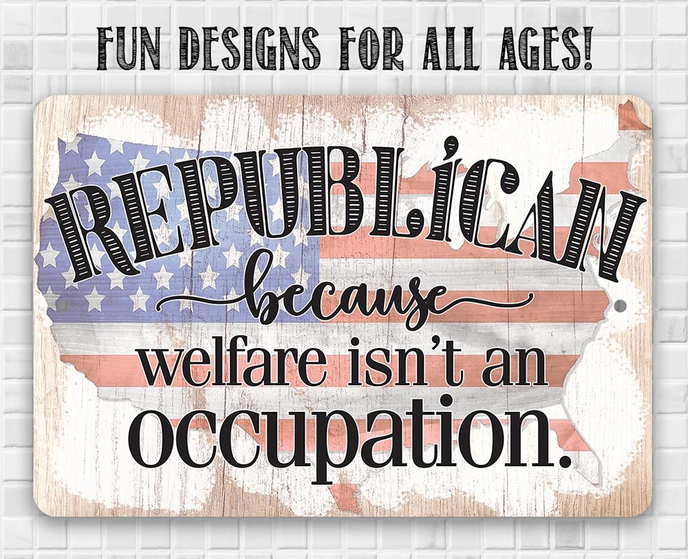 Republican - Metal Sign | Lone Star Art.