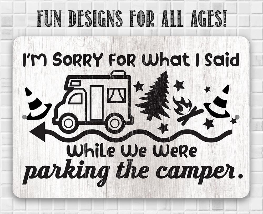 Sorry Camper - Metal Sign | Lone Star Art.