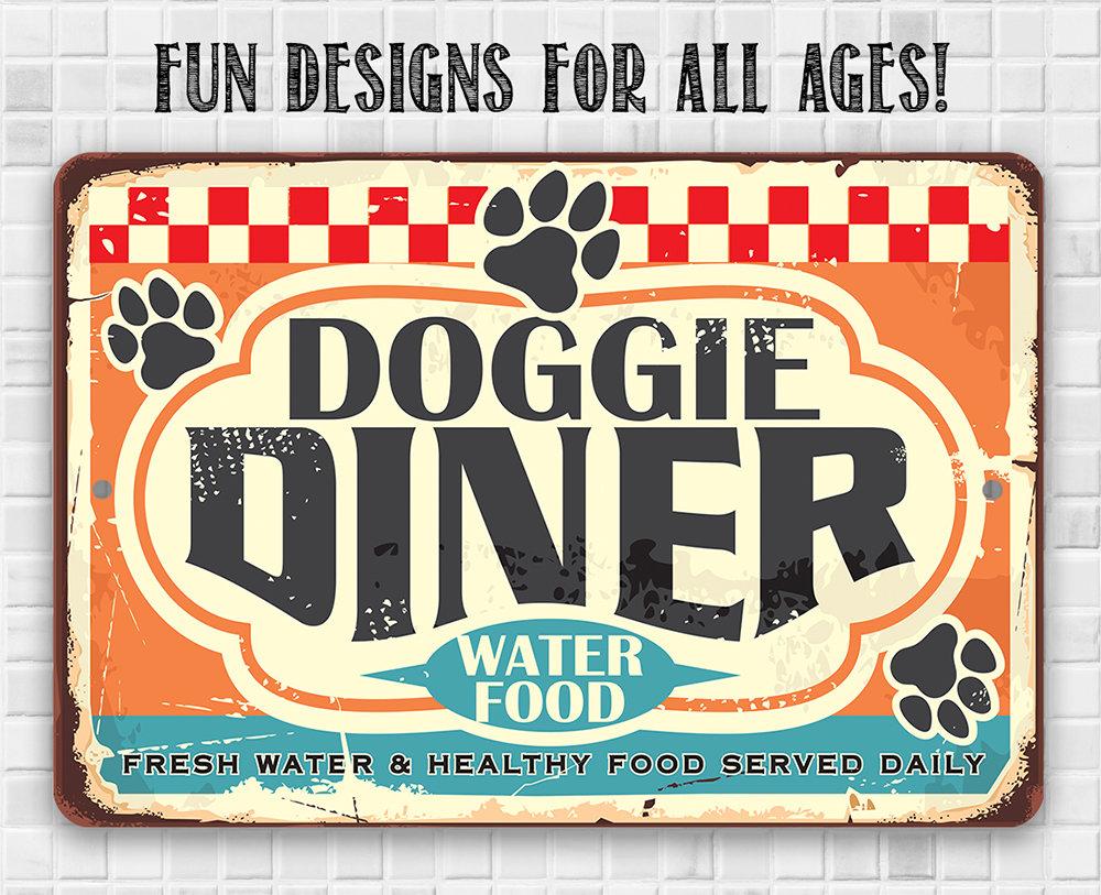 Doggie Diner - Metal Sign | Lone Star Art.