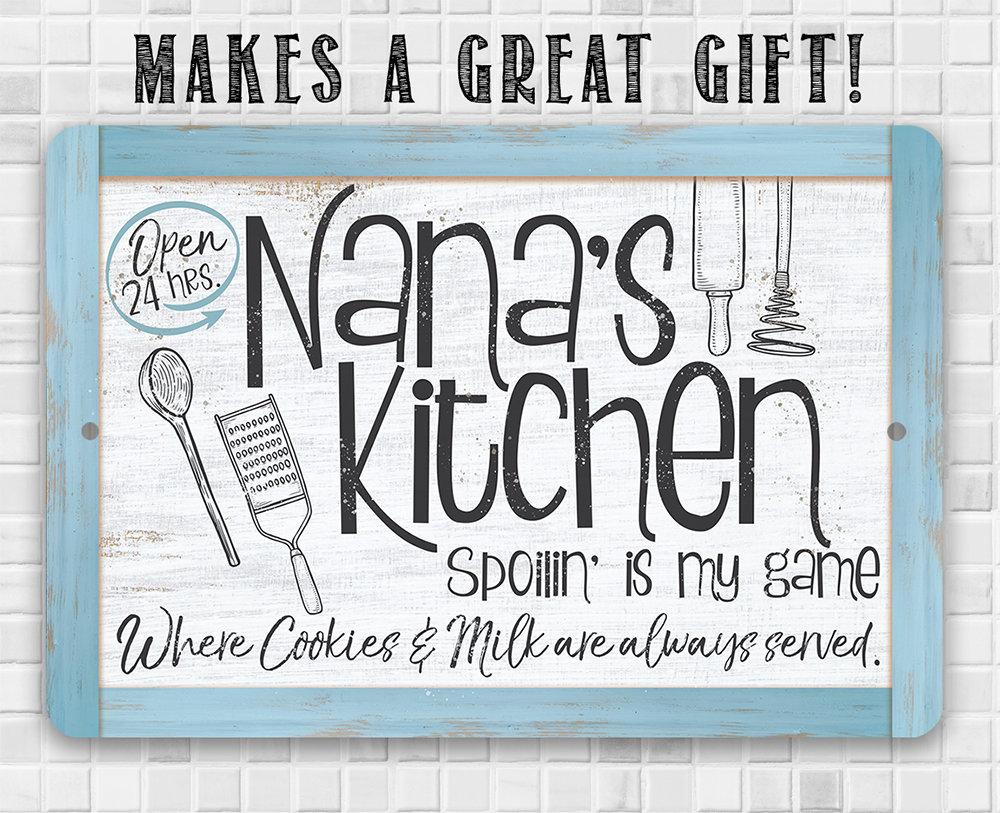 Nana's Kitchen - Metal Sign | Lone Star Art.