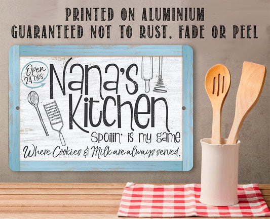 Nana's Kitchen - Metal Sign | Lone Star Art.