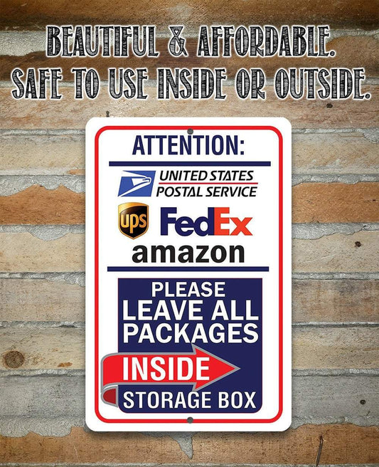 Postal Sign - Metal Sign | Lone Star Art.