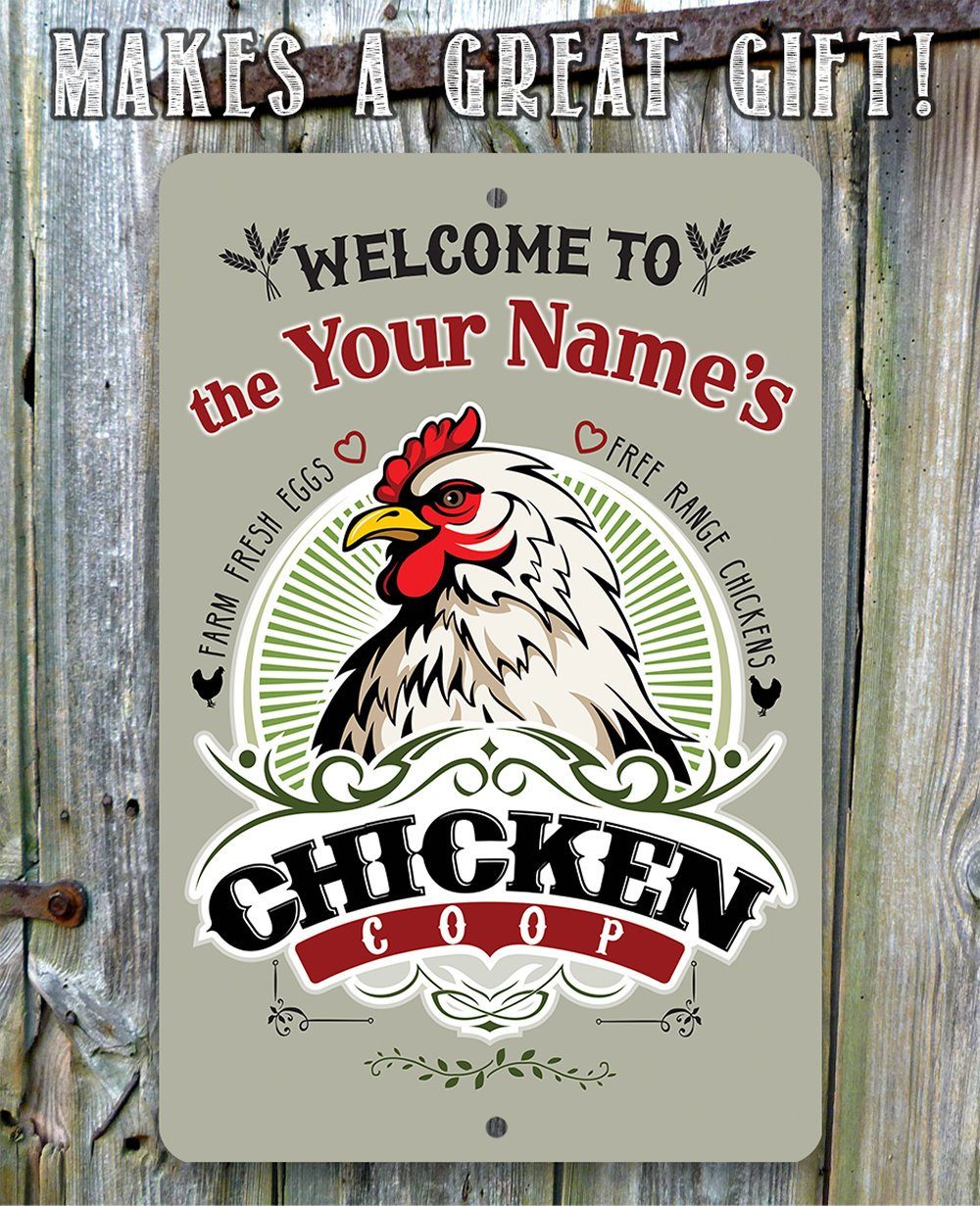 Personalized - Chicken Coop - Metal Sign | Lone Star Art.