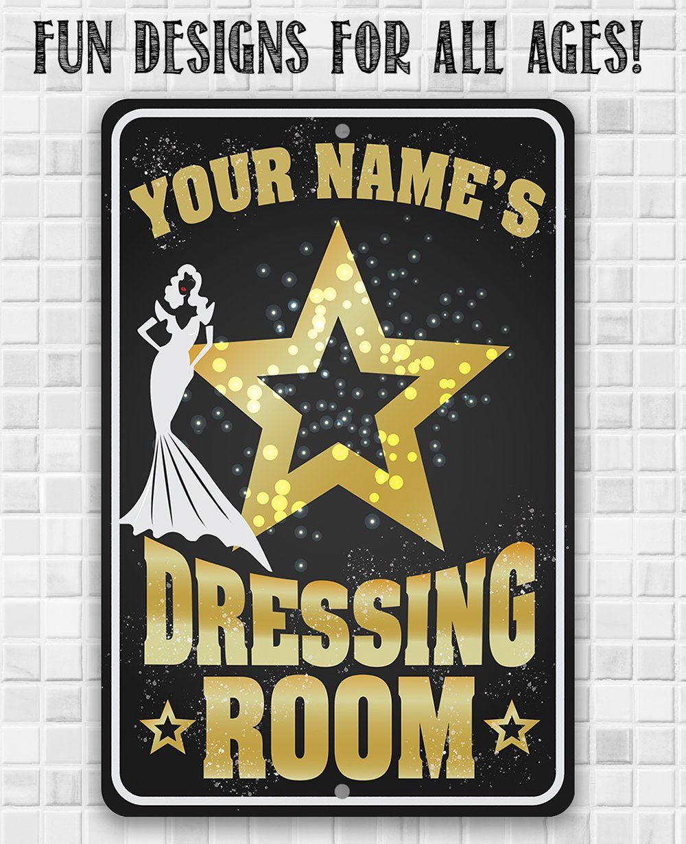 Personalized - Dressing Room - Metal Sign | Lone Star Art.