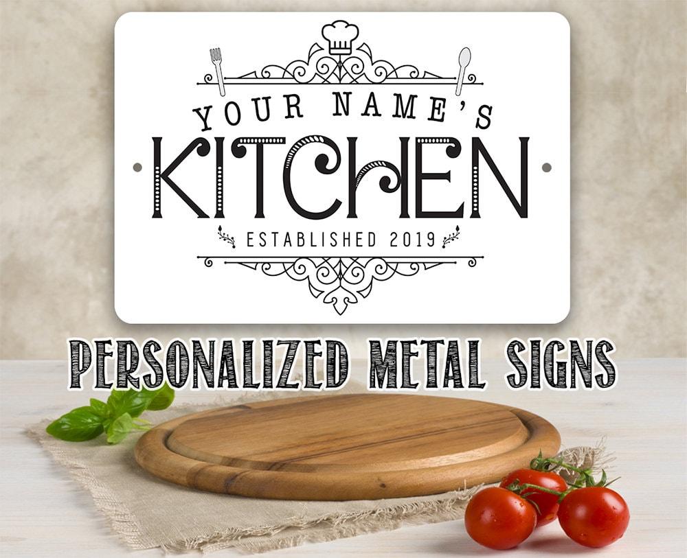 Personalized - Kitchen - Metal Sign | Lone Star Art.
