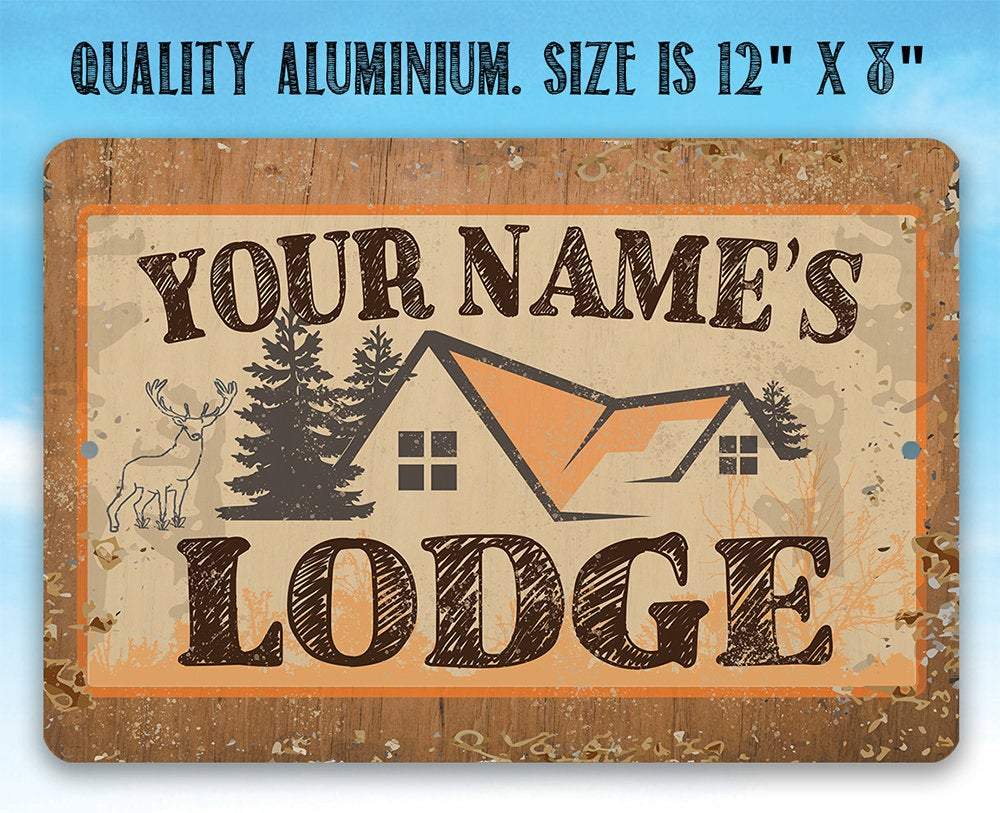 Personalized - Lodge - Metal Sign | Lone Star Art.